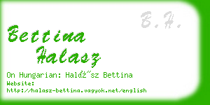 bettina halasz business card